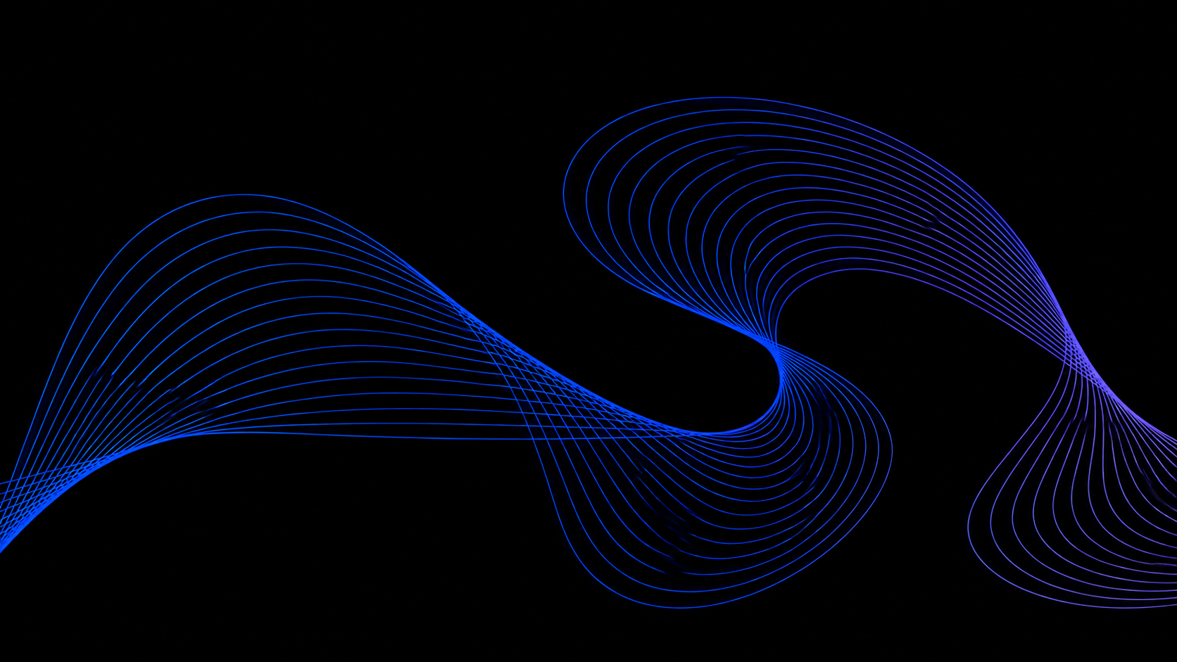 Blue flowing structural lines representing connected financial infrastructure