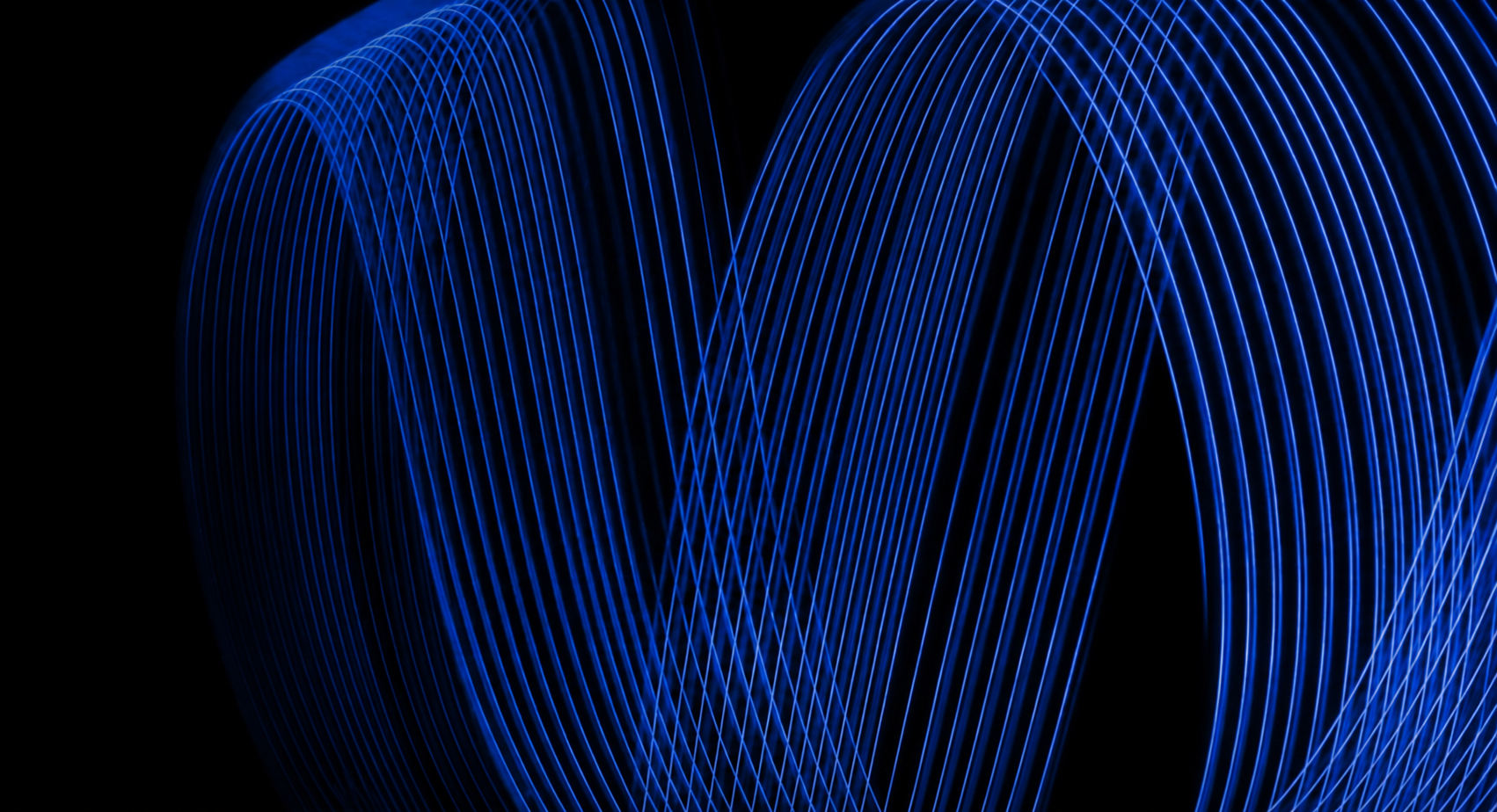 Blue abstract light lines representing modern financial systems