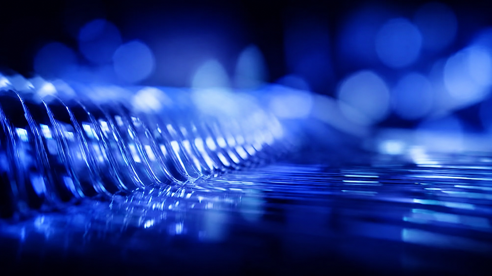 Blue abstract technology infrastructure